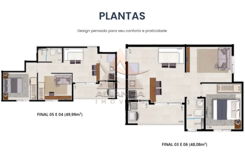 Foto 7 de Apartamento com 2 quartos à venda, 50m2 em Parque dos Lagos, Ribeirao Preto - SP