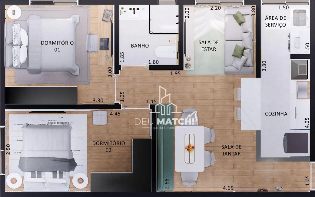 Foto 5 de Apartamento com 2 quartos à venda, 500m2 em Jardim Colonial, Atibaia - SP