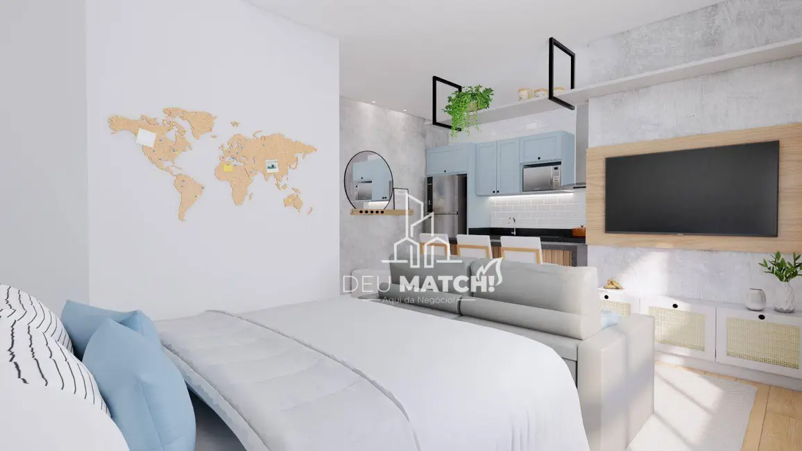 Foto 5 de Apartamento com 1 quarto à venda, 29m2 em Jardim Colonial, Atibaia - SP