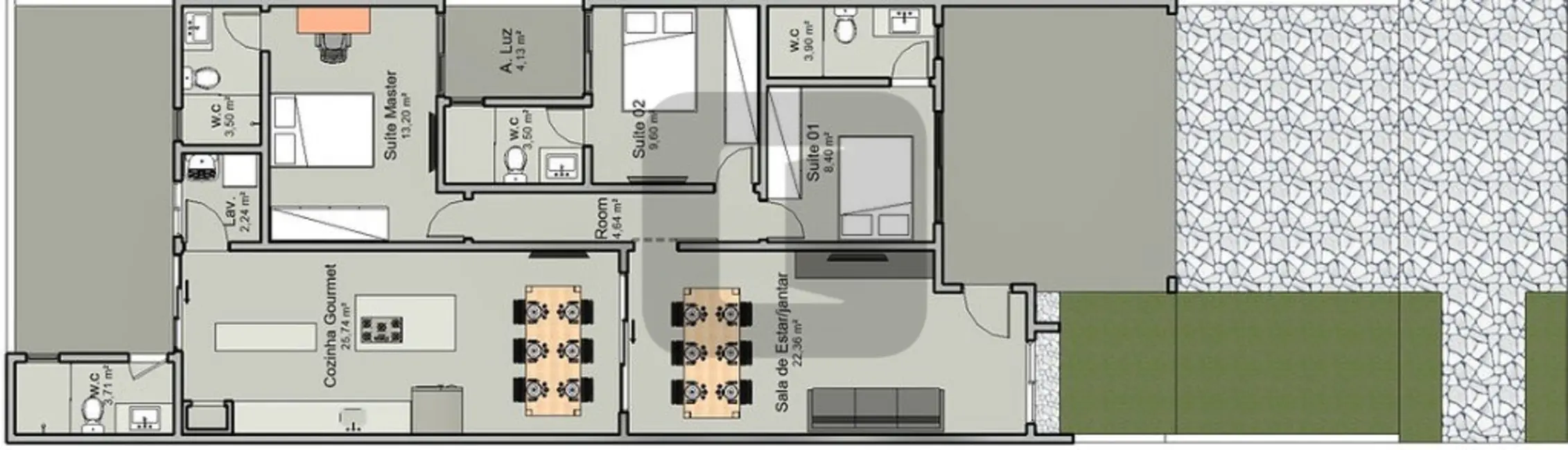 Foto 2 de Casa de Condomínio com 3 quartos à venda, 137m2 em Vila Monte Alegre, Paulinia - SP