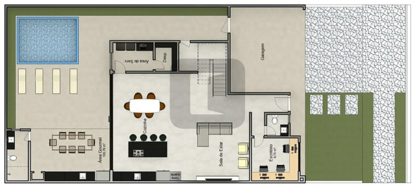 Foto 3 de Casa de Condomínio com 4 quartos à venda, 307m2 em Parque Brasil 500, Paulinia - SP