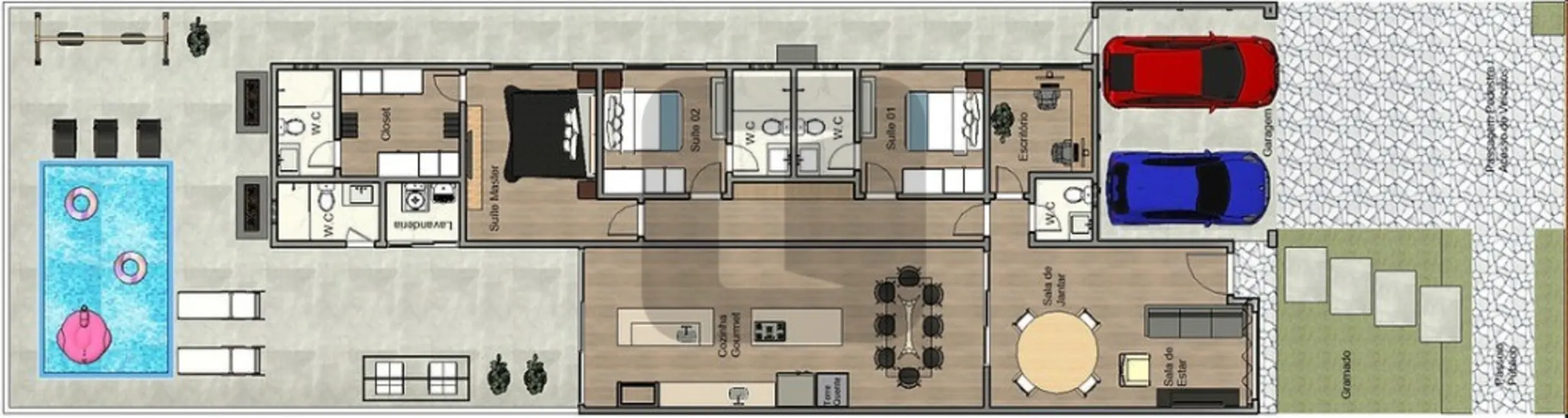 Casa de Condomínio com 3 quartos à venda, 196m2 em Parque Brasil 500, Paulinia - SP - imagem 3 Foto 3 de Casa de Condomínio com 3 quartos à venda, 196m2 em Parque Brasil 500, Paulinia - SP