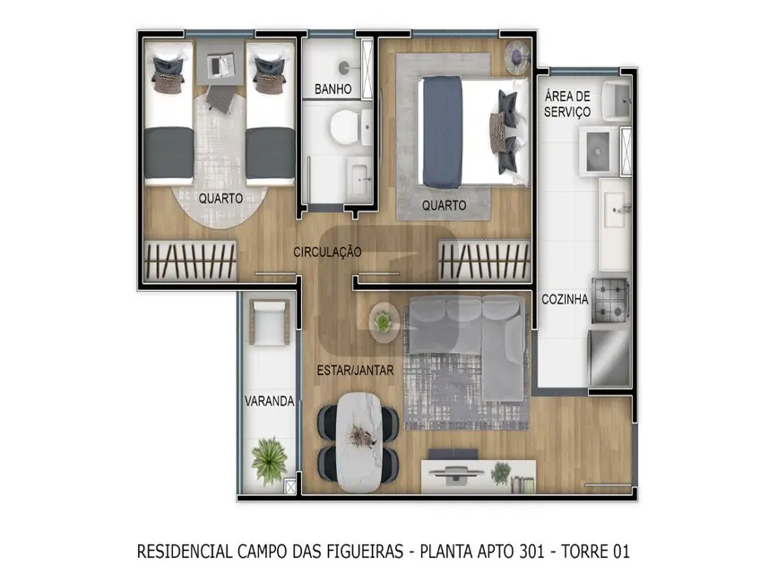 Foto 7 de Apartamento com 2 quartos à venda, 47m2 em Jardim Nova Europa, Campinas - SP