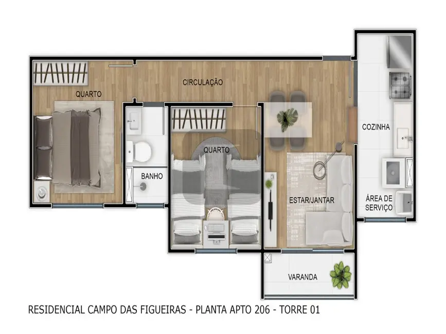 Foto 6 de Apartamento com 2 quartos à venda, 47m2 em Jardim Nova Europa, Campinas - SP
