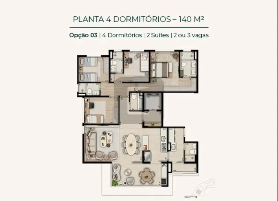 Foto 8 de Apartamento com 3 quartos à venda, 140m2 em Jardim das Paineiras, Campinas - SP