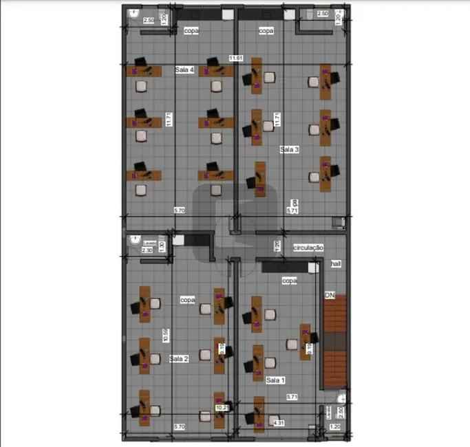 Foto 1 de Sala Comercial para alugar, 66m2 em Swiss Park, Campinas - SP