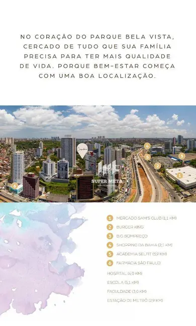 Apartamento com 3 quartos à venda, 69m2 em Parque Bela Vista, Salvador - BA - imagem 5 Foto 5 de Apartamento com 3 quartos à venda, 69m2 em Parque Bela Vista, Salvador - BA