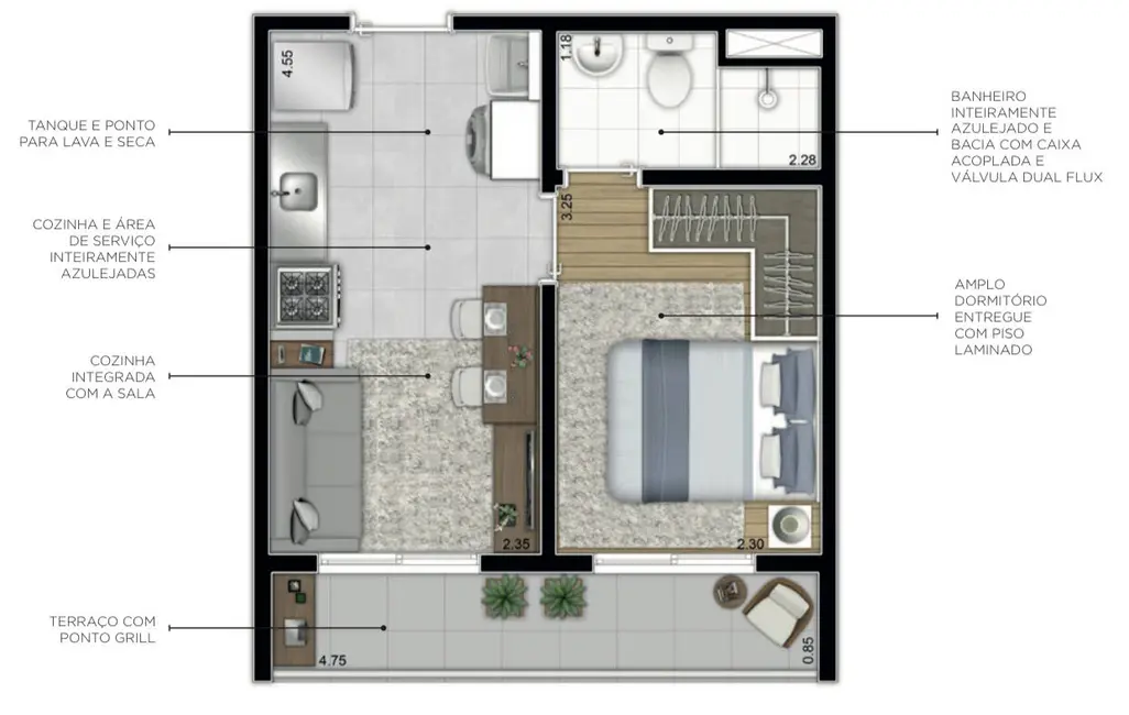 Foto 7 de Apartamento com 1 quarto à venda em Belenzinho, São Paulo - SP