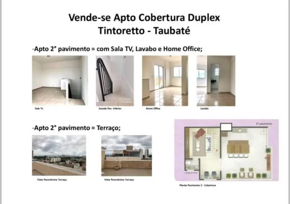 Foto 2 de Apartamento com 3 quartos à venda, 144m2 em Barranco, Taubate - SP