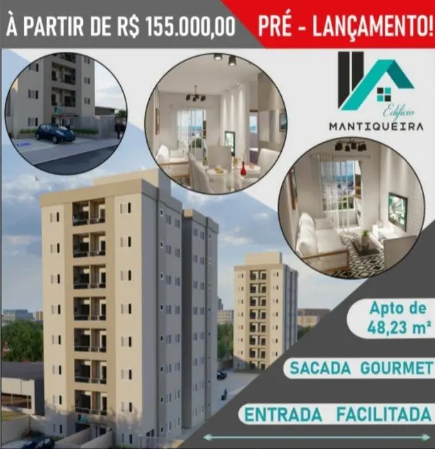 Foto 1 de Apartamento com 2 quartos à venda, 48m2 em Parque São Luís, Taubate - SP