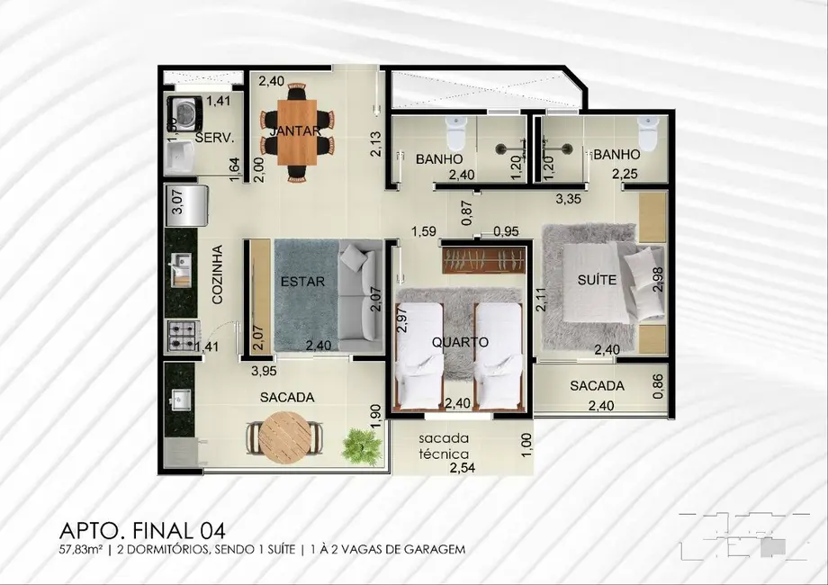 Foto 5 de Apartamento com 3 quartos à venda em Ubatuba - SP