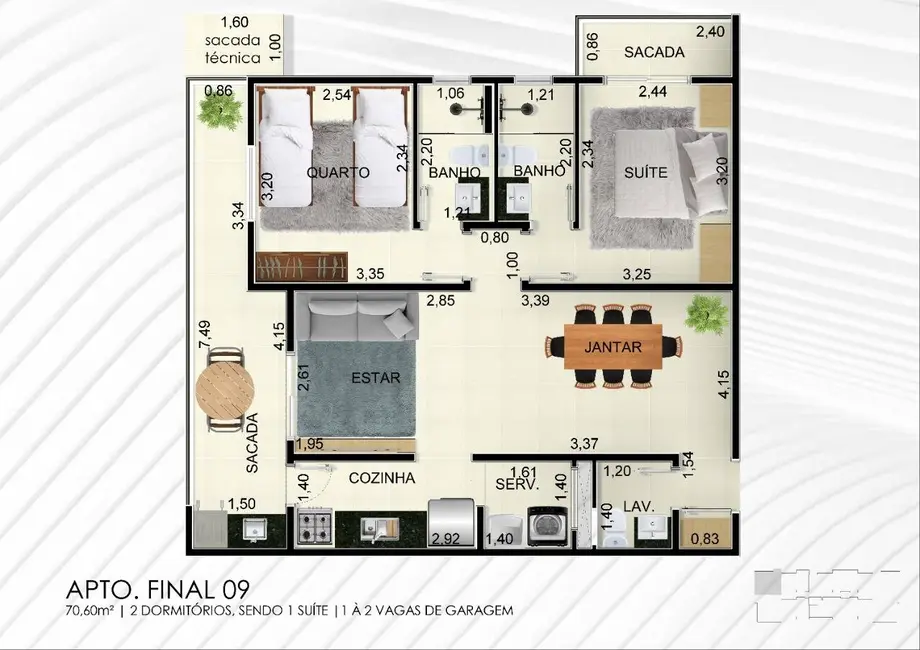 Foto 9 de Apartamento com 3 quartos à venda em Ubatuba - SP