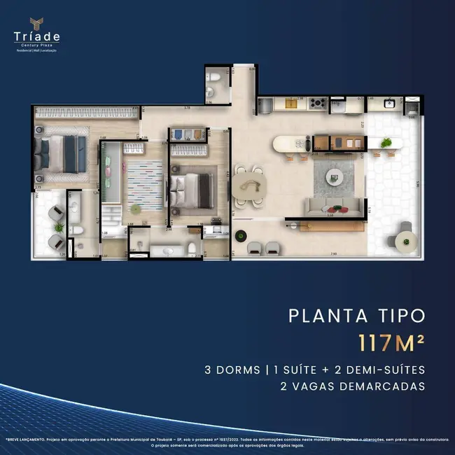 Foto 5 de Apartamento à venda e para alugar em Barranco, Taubate - SP