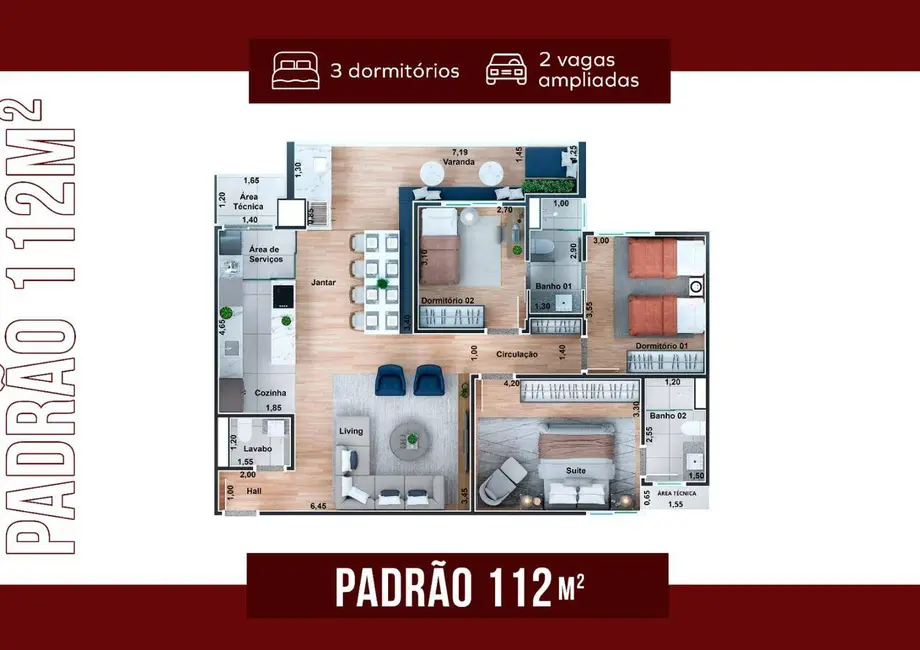 Foto 3 de Apartamento à venda e para alugar em Vila Costa, Taubate - SP