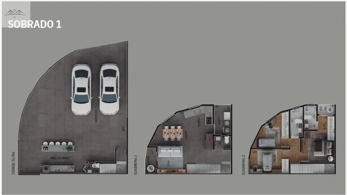 Foto 2 de Casa com 3 quartos à venda, 124m2 em Vila Pires, Santo Andre - SP