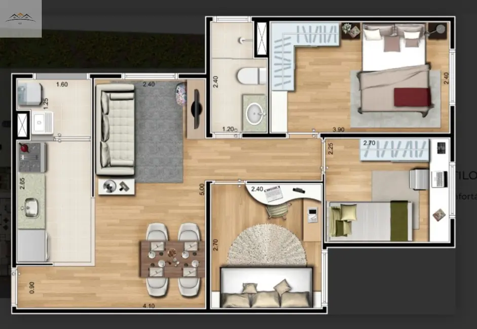 Apartamento com 3 quartos à venda, 54m2 em Vila Scopel, Sao Bernardo Do Campo - SP - imagem 2 Foto 2 de Apartamento com 3 quartos à venda, 54m2 em Vila Scopel, Sao Bernardo Do Campo - SP