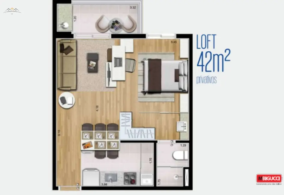 Apartamento com 1 quarto à venda, 43m2 em Centro, Sao Bernardo Do Campo - SP - imagem 7 Foto 7 de Apartamento com 1 quarto à venda, 43m2 em Centro, Sao Bernardo Do Campo - SP