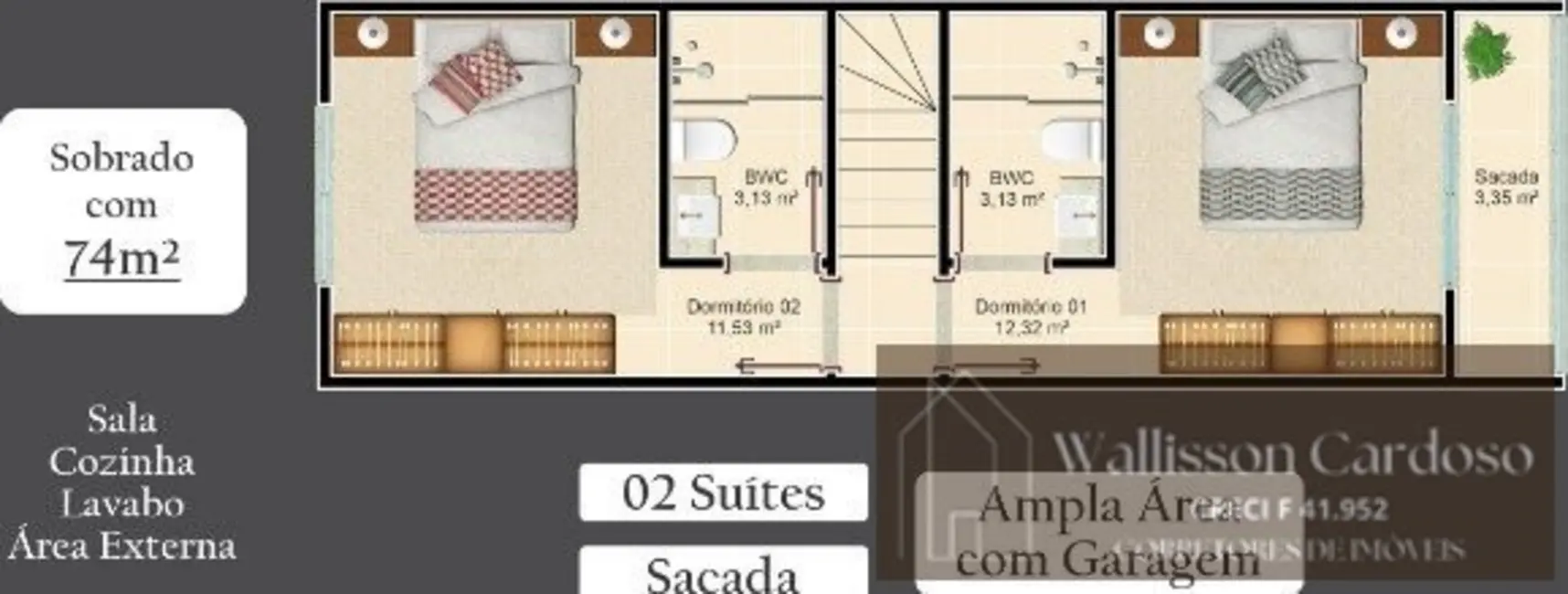 Foto 8 de Sobrado com 2 quartos à venda, 150m2 em São Francisco de Assis, Camboriu - SC