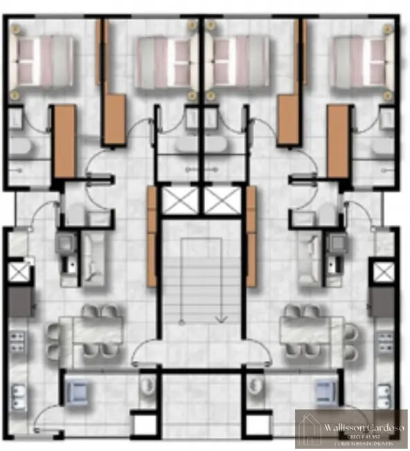 Foto 3 de Apartamento com 2 quartos à venda, 78m2 em Centro, Camboriu - SC