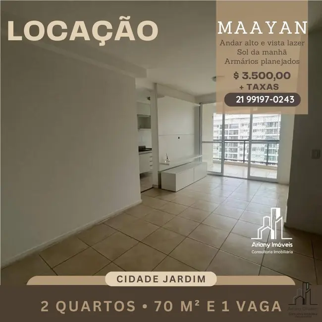 Foto 1 de Apartamento com 2 quartos para alugar, 70m2 em Jacarepaguá, Rio De Janeiro - RJ