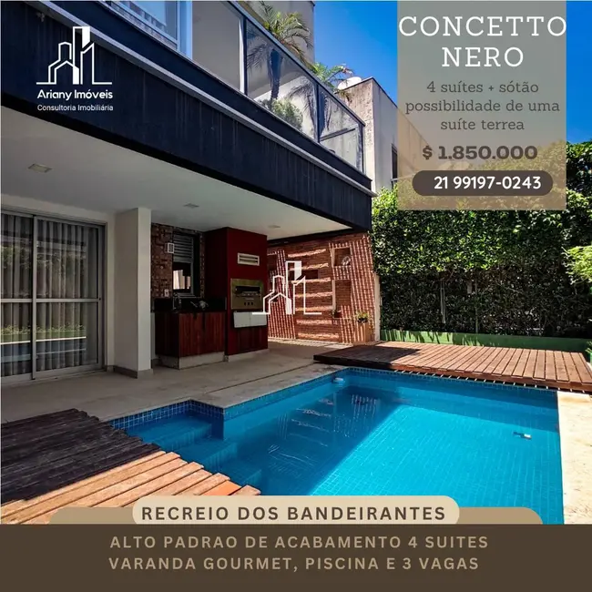 Casa de Condomínio com 4 quartos à venda, 214m2 em Recreio dos Bandeirantes, Rio De Janeiro - RJ - imagem 1 Foto 1 de Casa de Condomínio com 4 quartos à venda, 214m2 em Recreio dos Bandeirantes, Rio De Janeiro - RJ