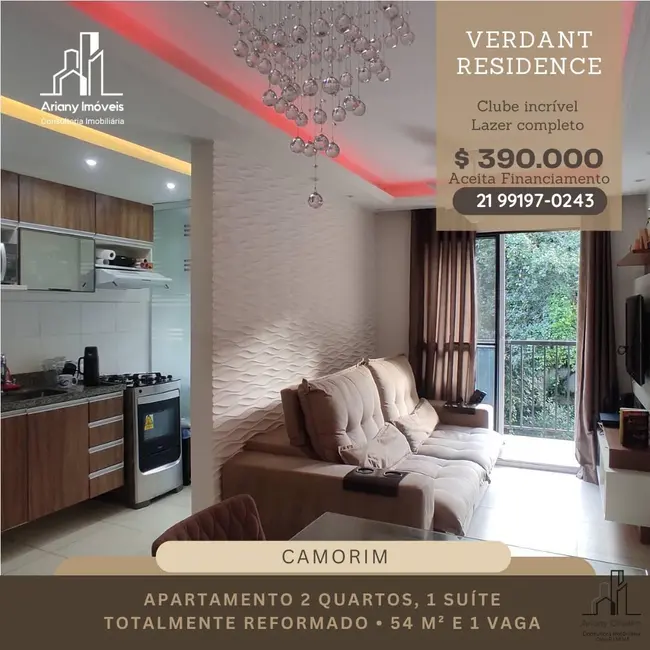 Foto 1 de Apartamento com 2 quartos à venda, 54m2 em Camorim, Rio De Janeiro - RJ