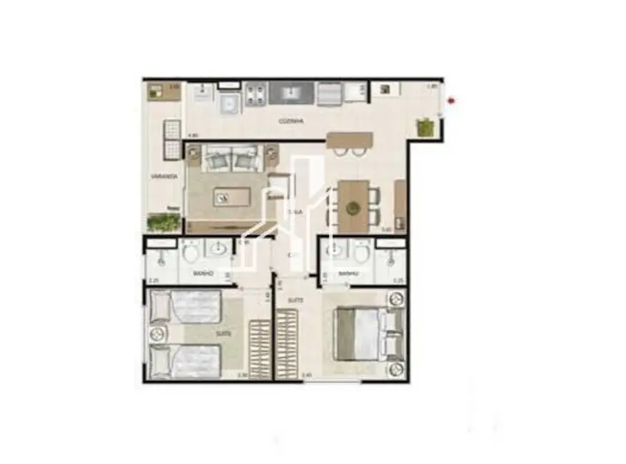 Foto 9 de Apartamento com 2 quartos à venda, 60m2 em Camorim, Rio De Janeiro - RJ