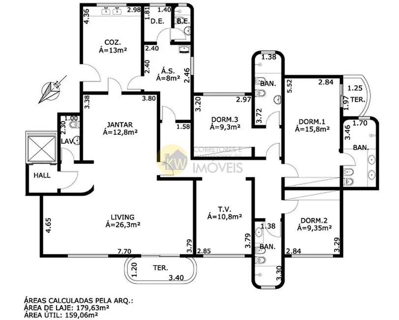 Apartamento com 4 quartos à venda, 182m2 em Indianópolis, São Paulo - SP - imagem 9 Foto 9 de Apartamento com 4 quartos à venda, 182m2 em Indianópolis, São Paulo - SP