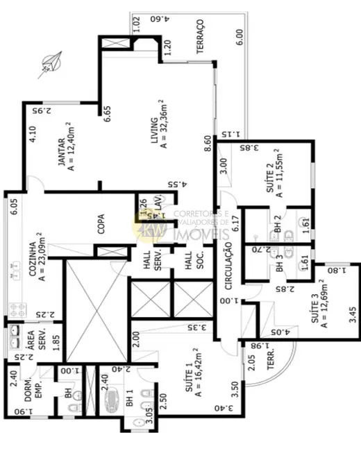 Apartamento com 3 quartos à venda, 182m2 em Campo Belo, São Paulo - SP - imagem 6 Foto 6 de Apartamento com 3 quartos à venda, 182m2 em Campo Belo, São Paulo - SP