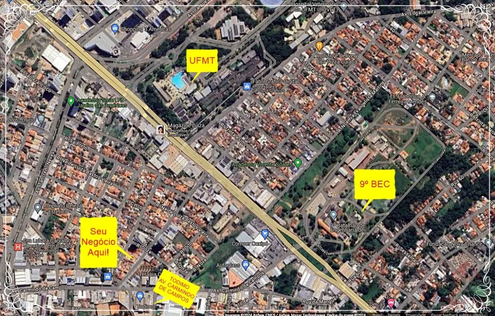 Foto 2 de Loja para alugar, 273m2 em Jardim Petrópolis, Cuiaba - MT