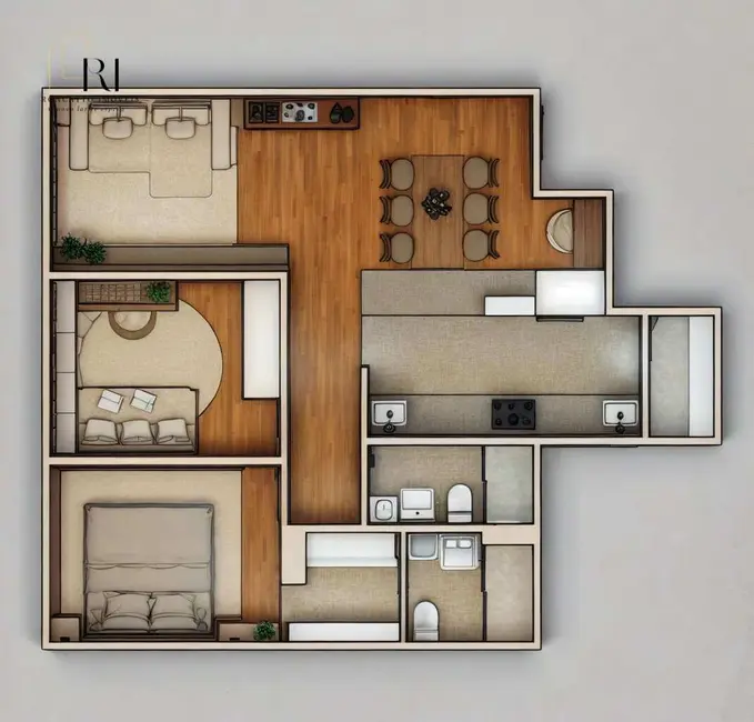 Foto 1 de Apartamento com 2 quartos à venda, 80m2 em Centro, Campinas - SP