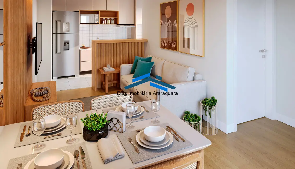 Apartamento com 2 quartos à venda, 52m2 em Residencial Acapulco, Araraquara - SP - imagem 3 Foto 3 de Apartamento com 2 quartos à venda, 52m2 em Residencial Acapulco, Araraquara - SP