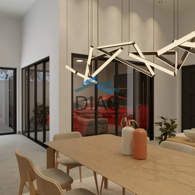 Foto 3 de Casa com 3 quartos à venda, 147m2 em Campos Ville, Araraquara - SP