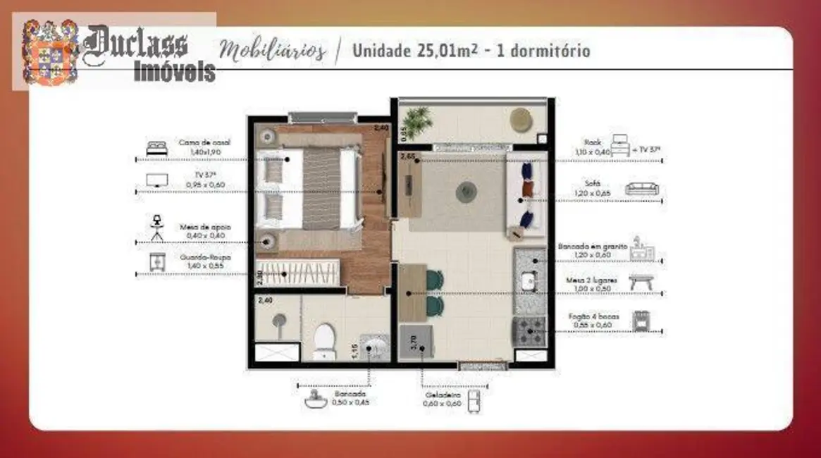 Foto 4 de Apartamento com 1 quarto à venda, 25m2 em Saúde, São Paulo - SP
