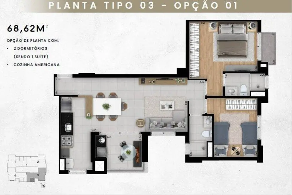 Apartamento com 2 quartos à venda, 68m2 em Jardim Guanabara, Campinas - SP - imagem 9 Foto 9 de Apartamento com 2 quartos à venda, 68m2 em Jardim Guanabara, Campinas - SP
