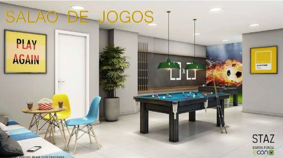 Foto 5 de Apartamento com 2 quartos à venda, 40m2 em Barra Funda, São Paulo - SP
