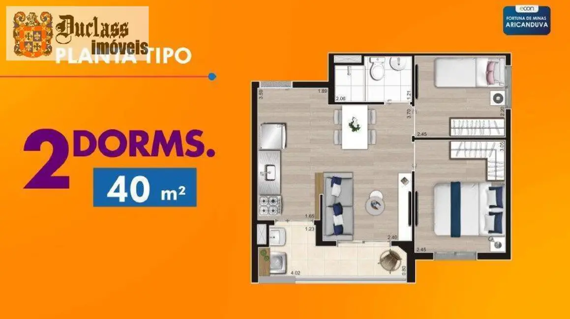 Foto 2 de Apartamento com 2 quartos à venda, 41m2 em Jardim Arize, São Paulo - SP