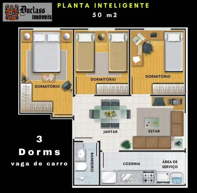 Apartamento com 3 quartos à venda, 50m2 em Penha de França, São Paulo - SP - imagem 5 Foto 5 de Apartamento com 3 quartos à venda, 50m2 em Penha de França, São Paulo - SP