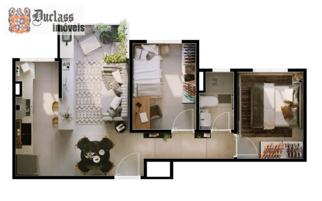 Foto 4 de Apartamento com 2 quartos à venda, 42m2 em Vila Sacadura Cabral, Santo Andre - SP