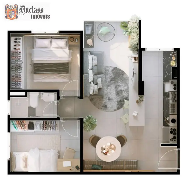 Foto 2 de Apartamento com 2 quartos à venda, 42m2 em Vila Sacadura Cabral, Santo Andre - SP