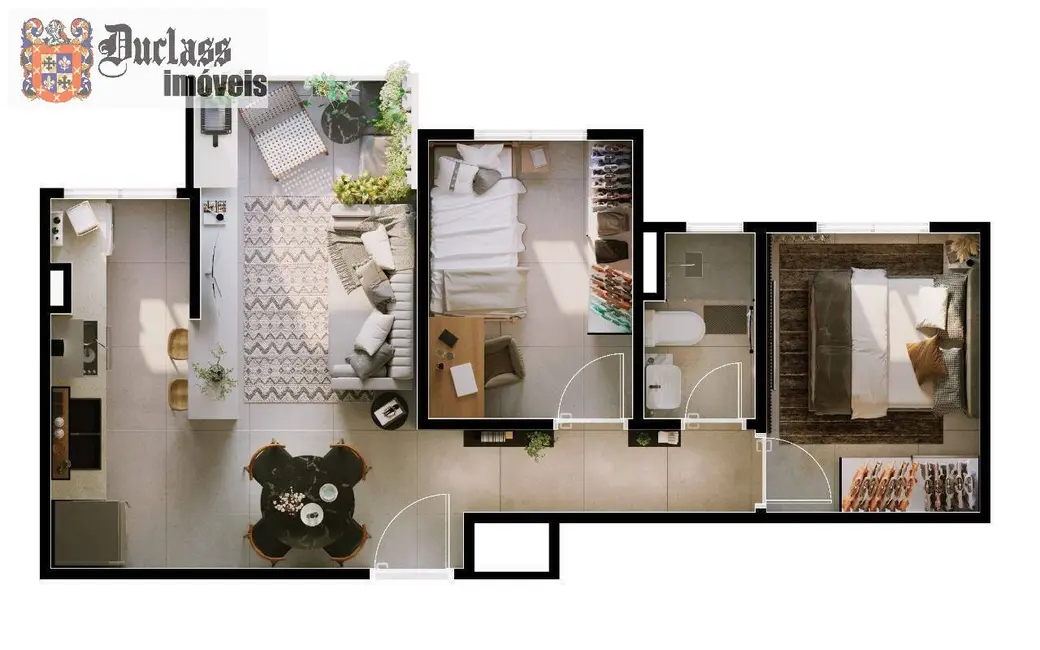 Apartamento com 2 quartos à venda, 45m2 em Vila Sacadura Cabral, Santo Andre - SP - imagem 4 Foto 4 de Apartamento com 2 quartos à venda, 45m2 em Vila Sacadura Cabral, Santo Andre - SP