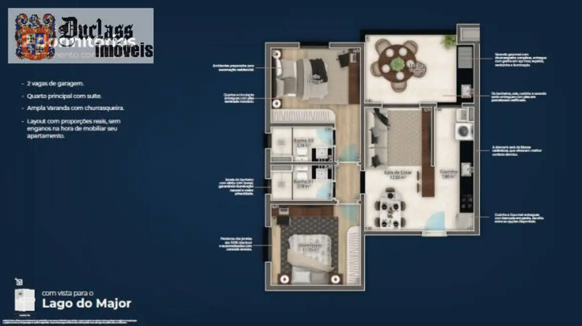 Apartamento com 2 quartos à venda, 78m2 em Vila Gardênia, Atibaia - SP - imagem 6 Foto 6 de Apartamento com 2 quartos à venda, 78m2 em Vila Gardênia, Atibaia - SP