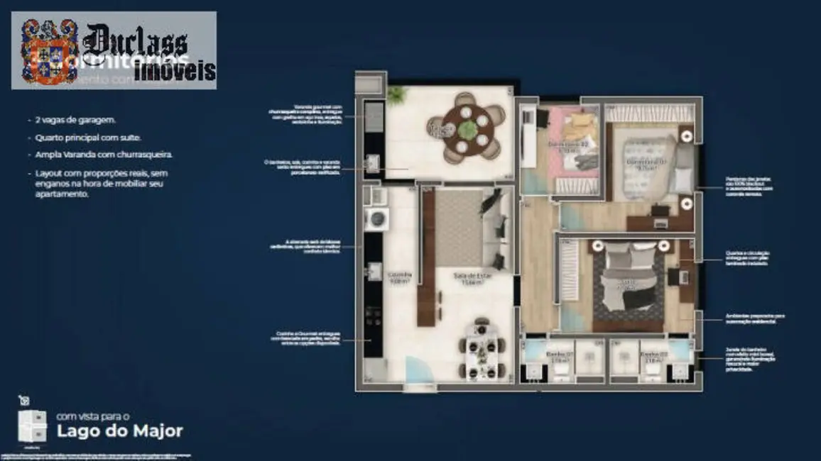 Apartamento com 3 quartos à venda, 90m2 em Vila Gardênia, Atibaia - SP - imagem 7 Foto 7 de Apartamento com 3 quartos à venda, 90m2 em Vila Gardênia, Atibaia - SP