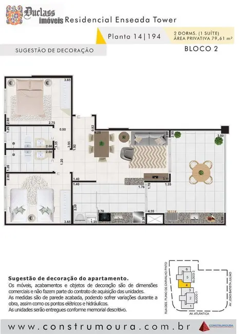 Apartamento com 2 quartos à venda, 80m2 em Jardim Virgínia, Guaruja - SP - imagem 4 Foto 4 de Apartamento com 2 quartos à venda, 80m2 em Jardim Virgínia, Guaruja - SP
