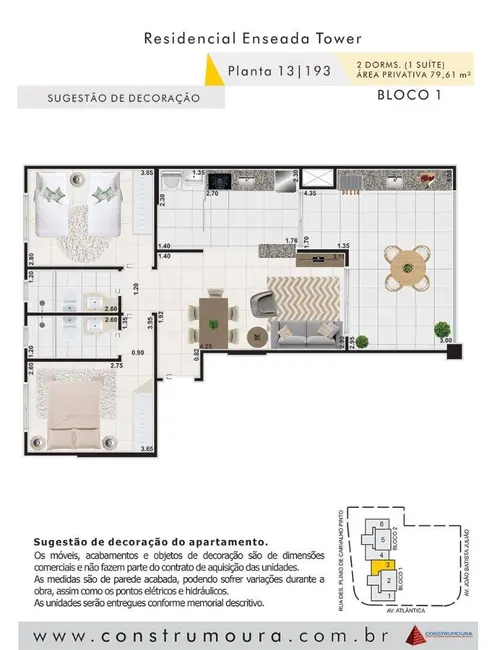 Foto 3 de Apartamento com 2 quartos à venda, 80m2 em Jardim Virgínia, Guaruja - SP