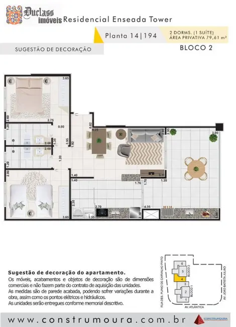 Apartamento com 2 quartos à venda, 79m2 em Jardim Virgínia, Guaruja - SP - imagem 4 Foto 4 de Apartamento com 2 quartos à venda, 79m2 em Jardim Virgínia, Guaruja - SP