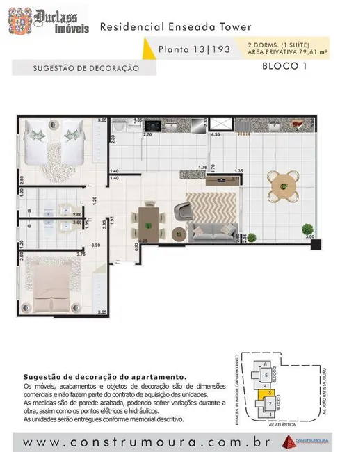 Apartamento com 2 quartos à venda, 80m2 em Jardim Virgínia, Guaruja - SP - imagem 3 Foto 3 de Apartamento com 2 quartos à venda, 80m2 em Jardim Virgínia, Guaruja - SP