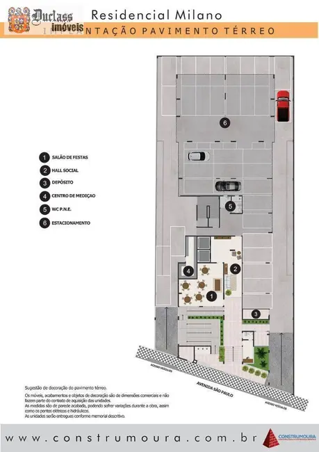 Foto 4 de Apartamento com 2 quartos à venda, 61m2 em Mongagua - SP