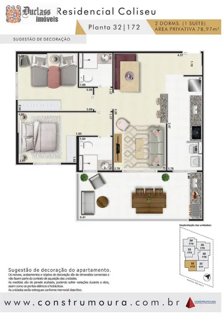 Foto 3 de Apartamento com 2 quartos à venda, 78m2 em Mongagua - SP