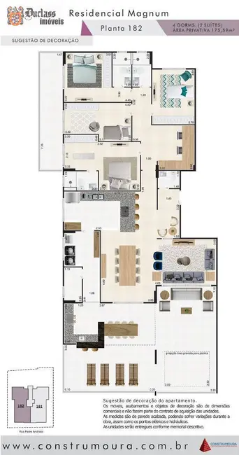 Foto 3 de Cobertura com 4 quartos à venda, 175m2 em Mongagua - SP